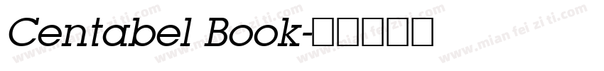 Centabel Book字体转换